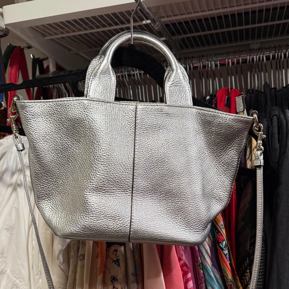 Banana Republic Silver Women's Bag Leather - Picture 2 of 9
